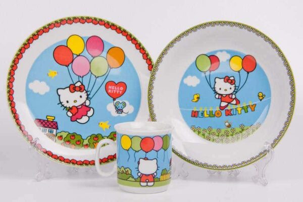 Набор детский 3 предмета Hello Kitty 14081 farforhouse