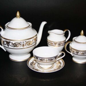 Александрия Голд Чайный сервиз Bavarian Porcelain 15 предметов farforhouse