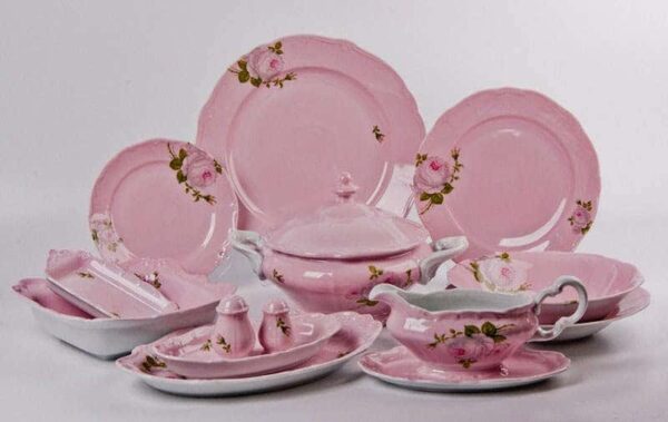 Алвин розовый Сервиз столовый Weimar на 6 персон 26 предметов farforhouse