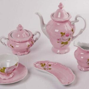 Алвин розовый Чайный сервиз Weimar Porcellan 16 предметов farforhouse