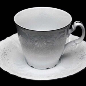 Бернадот платина Набор для чая на 6 персон 12 предметов farforhouse