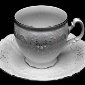 Бернадот Платина Набор для чая на 6 персон 12 предметов farforhouse
