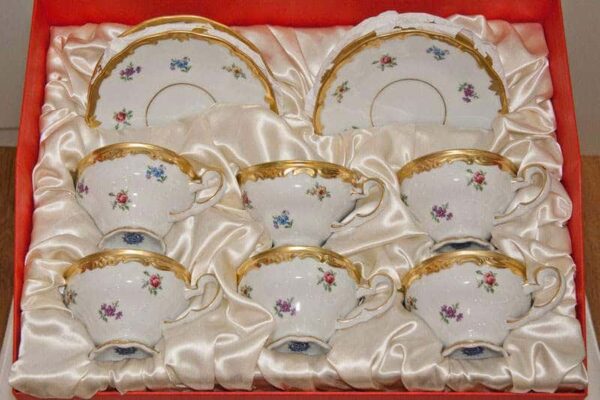 Мейсенский цветок Набор чайный Weimar на 6 персон 18 предметов подарочный farforhouse