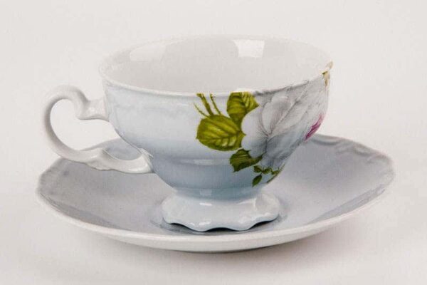 Алвин голубой Чайные чашки с блюдцами Weimar на 6 персон farforhouse