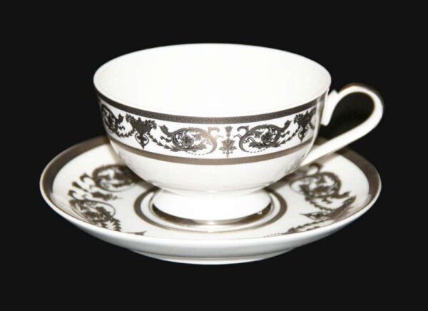 Александрия Платин Набор для чая (чашка 200мл+блюдце) Weimar на 6 персон farforhouse