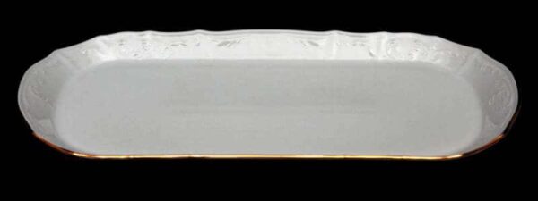 Бернадот белый Поднос прямоугольный 37 см из фарфора 03660 farforhouse