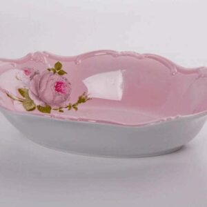 Алвин розовый Тарелкa для хлеба Weimar Porzellan 31 см farfdorhouse