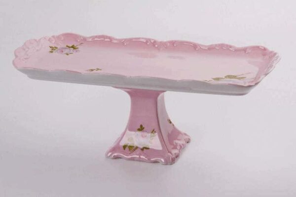 Алвин розовый Рулетница на ножке Weimar Porzellan 36 см farforhouse