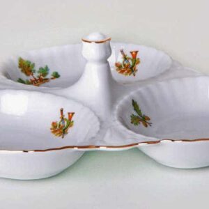 Охота Рельеф 12 см Менажница Bavarian Porcelain farforhouse