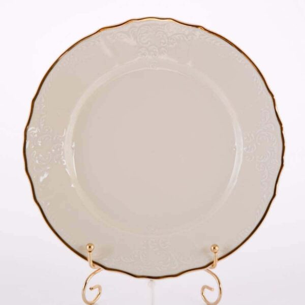 Бернадот Ивори золото Набор тарелок 25 см из  фарфора farforhouse