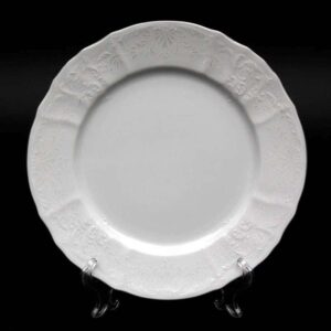 Бернадот платина Набор тарелок 25 см из фарфора 03816 farforhouse