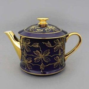 Чайник 0,40л Виндзор Золотые листья фиолет 2