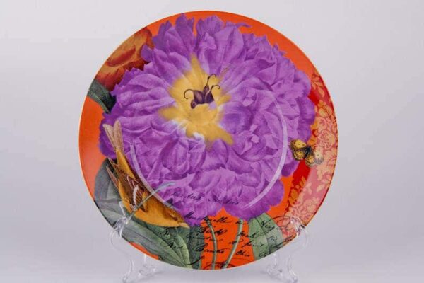 Фиолетовый цветок Тарелка из керамики Waechtersbach 21 см 2