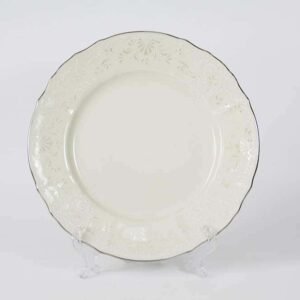 Бернадот Ивори платина Набор тарелок из фарфора 25 см 2