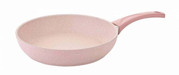 Сковорода 20 см 115 л с а/п покрытием без крышки розовый, OMS 2