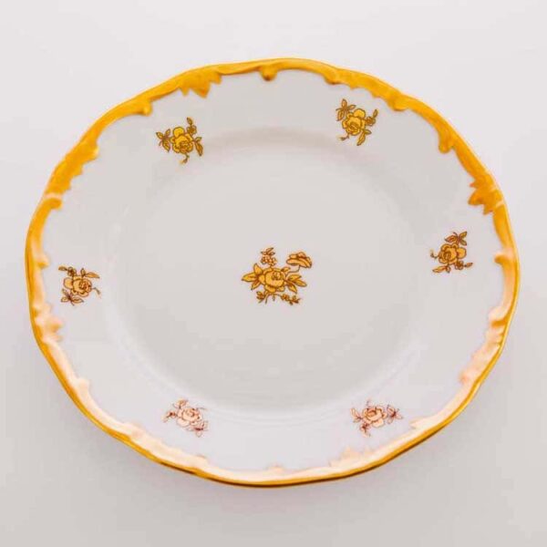 Роза золотая Набор тарелок Weimar Porzellan 15 см 2