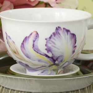 Чайная чашка с блюдцем 350 мл Келт Цветочная коллекция Леандер 310C 2