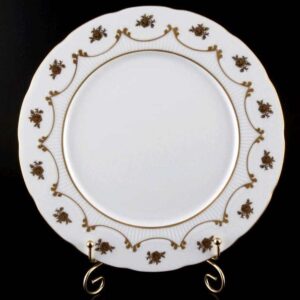 Венеция Роза золотая Набор тарелок Bavarian Porcelain 27 см 2