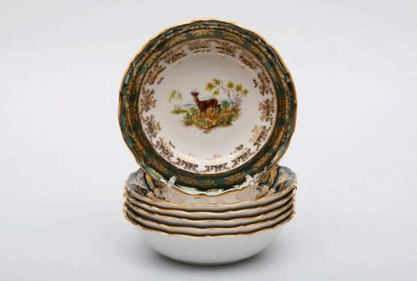 Охота зеленая Набор салатников Bavaran Porcelain 19 см 2