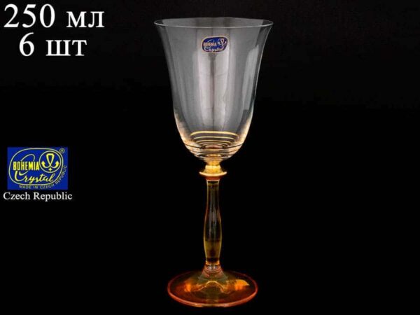 Анжела Набор бокалов для вина 250 мл Bohemia Crystal 2