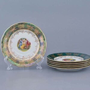 Зеленая Мадонна AL Набор тарелок Royal Porcelain 19 см из 6 штук 2