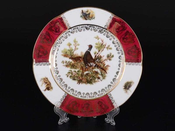 Болеро Охота Красная Набор тарелок Royal Porcelain 19 см 2