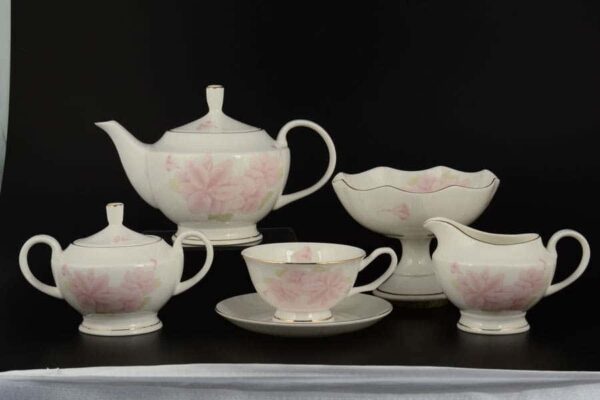 Розовые цветы Чайный сервиз Royal Classics на 12 персон 30 предметов 2