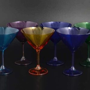 KLARA цветные Набор бокалов для мартини Crystalite 280 мл (6 шт) 2