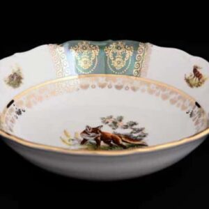 Болеро Охота Зеленая Набор салатников Royal Czech Porcelain 19 см 2