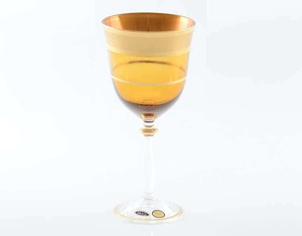 Кристина Star Crystal желтый Набор бокалов для вина 220 мл (6 шт) 2