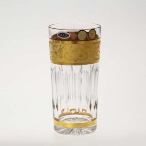 Набор стаканов для воды золото Bohemia Max Crystal 350 мл(6 шт) 2