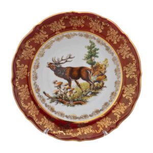 Набор глубоких тарелок Repast Охота красная Мария-тереза 23 см (6 шт) 2
