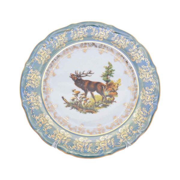 Набор тарелок Repast Охота зеленая Мария-тереза 21 см (6 шт) 56227 2