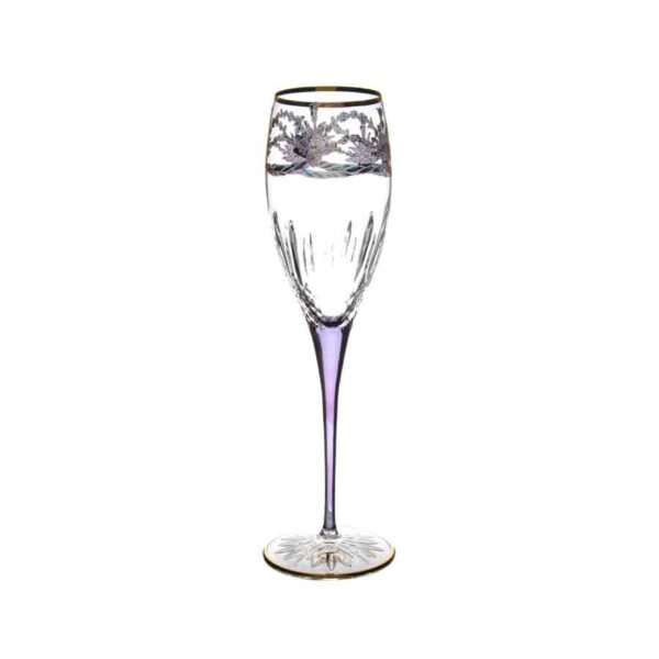 Набор фужеров для шампанского TIMON Violet/Gold (6 шт) 280 мл 2