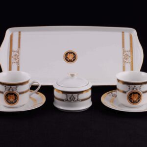 Подарочный набор чайный Тет-а-тет Сабина Версаче Золотая лента farforhouse