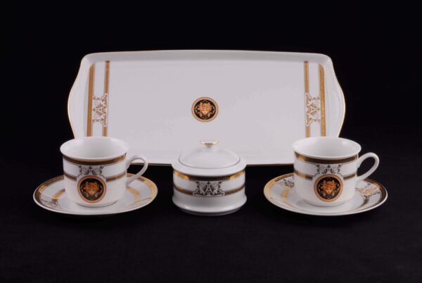Подарочный набор чайный Тет-а-тет Сабина Версаче Золотая лента farforhouse