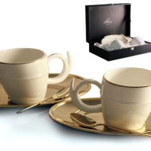 Чайный набор на 2 персоны Ричоло (золото) farforhouse