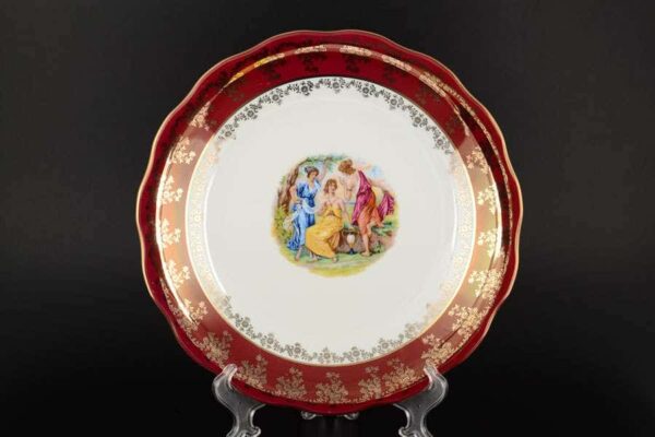 Блюдо круглое 30 см Красная Мадонна Royal Porcelain farforhouse