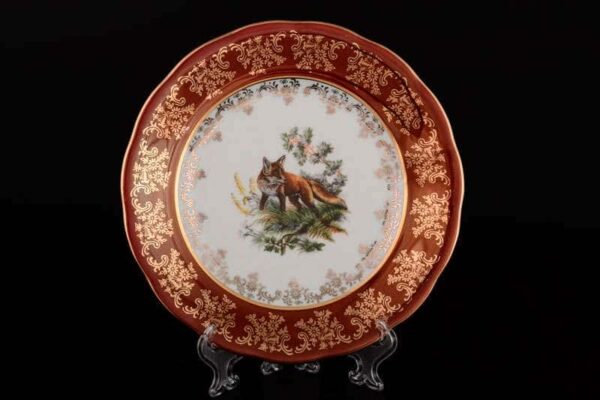 Царская Красная Охота Набор тарелок Royal Porcelain 21 см farforhouse