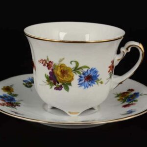 Болеро Весенний букет Набор чайных пар Royal Czech Porcelain farforhouse