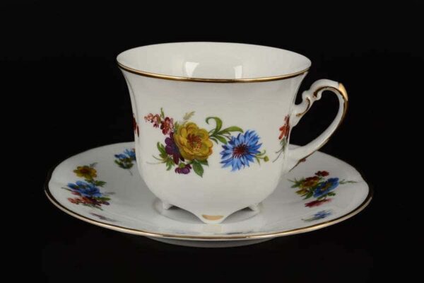 Болеро Весенний букет Набор чайных пар Royal Czech Porcelain farforhouse