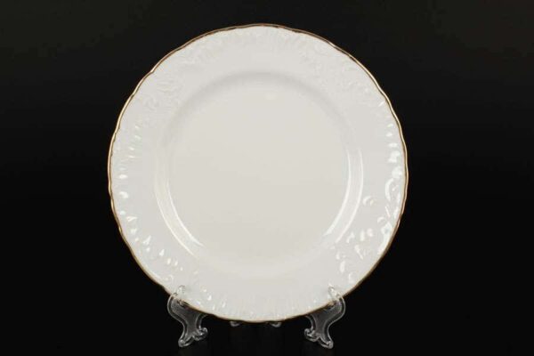 Рококо Отводка золото Набор тарелок Royal Czech Porcelain 19 см farforhouse