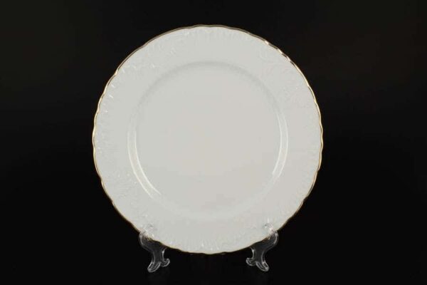 Рококо Отводка золото Набор тарелок Royal Czech Porcelain 25 см farforhouse