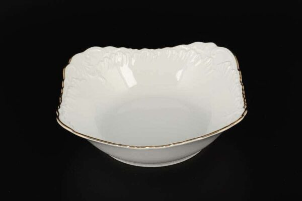 Рококо Отводка золото Набор салатников Royal Czech Porcelain 19 см farforhouse