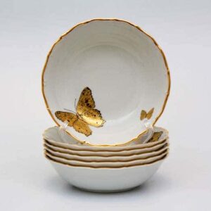 Магнолия Золотые бабочки Набор салатников MZ 16 см farforhouse