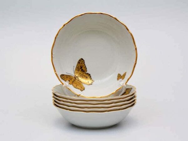 Магнолия Золотые бабочки Набор салатников MZ 19 см farforhouse