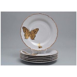 Магнолия Золотые бабочки Набор тарелок MZ 21 см farforhouse