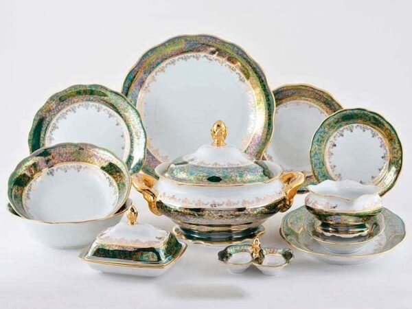 Зеленая Паутинка AL Столовый сервиз Royal Porcelain на 6 персон 29 предметов farforhouse