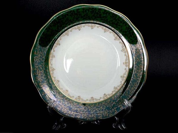 Зеленая Паутинка AL Набор глубоких тарелок Royal Porcelain 23 см farforhouse