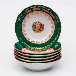 Зеленая Мадонна AL Набор салатников Royal Porcelain  19 см из 6 штук farforhouse